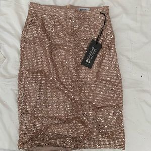 Beginning Boutique sequin skirt NEW W TAGS